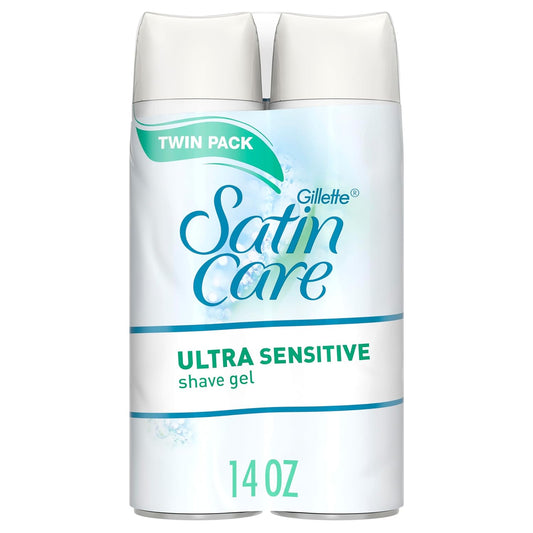 Uniites™, Gillette Venus Satin Care Ultra Sensitive Shave Gel for Women, Pack of 2, 7oz Each, Frangrance Free $5.91