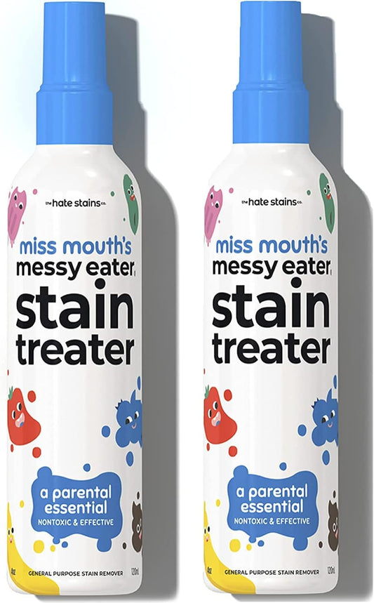 Uniites™, Miss Mouth's Messy Eater Stain Treater Spray - 4oz 2 Pack Stain Remover - Newborn & Baby Essentials - No Dry Cleaning Food, Grease, Coffee Off Laundry, Underwear, Fabric, $14.91