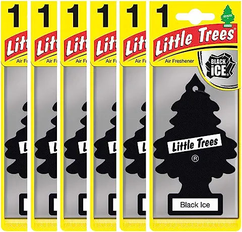Uniites™, Little Trees Brand Air Fresheners 6-pack Black Ice Fragrance,  $9.91