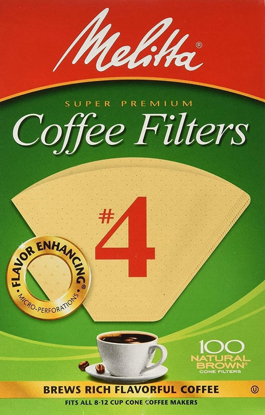 Uniites™, Melitta Super Premium No. 4 Coffee Paper Filter, Natural Brown, 100 Count,  $3.91