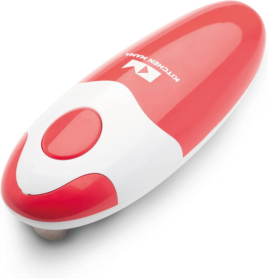 Uniites™, Kitchen Mama Auto Electric Can Opener Gift Idea: Open Your Cans with A Simple Press of Button - Automatic, Hands Free, Smooth Edge, Food-Safe, Battery Operated, YES YOU CAN (Red),  $20.91