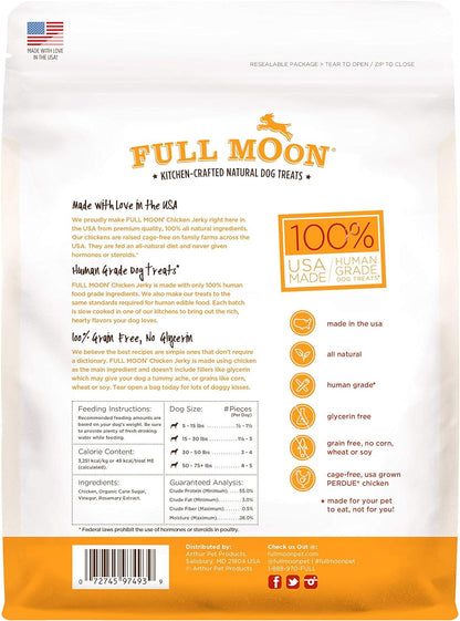 Uniites™ Full Moon Chicken Jerky Healthy All Natural Dog Treats Human Grade Made in USA Grain Free 24 oz $22.91