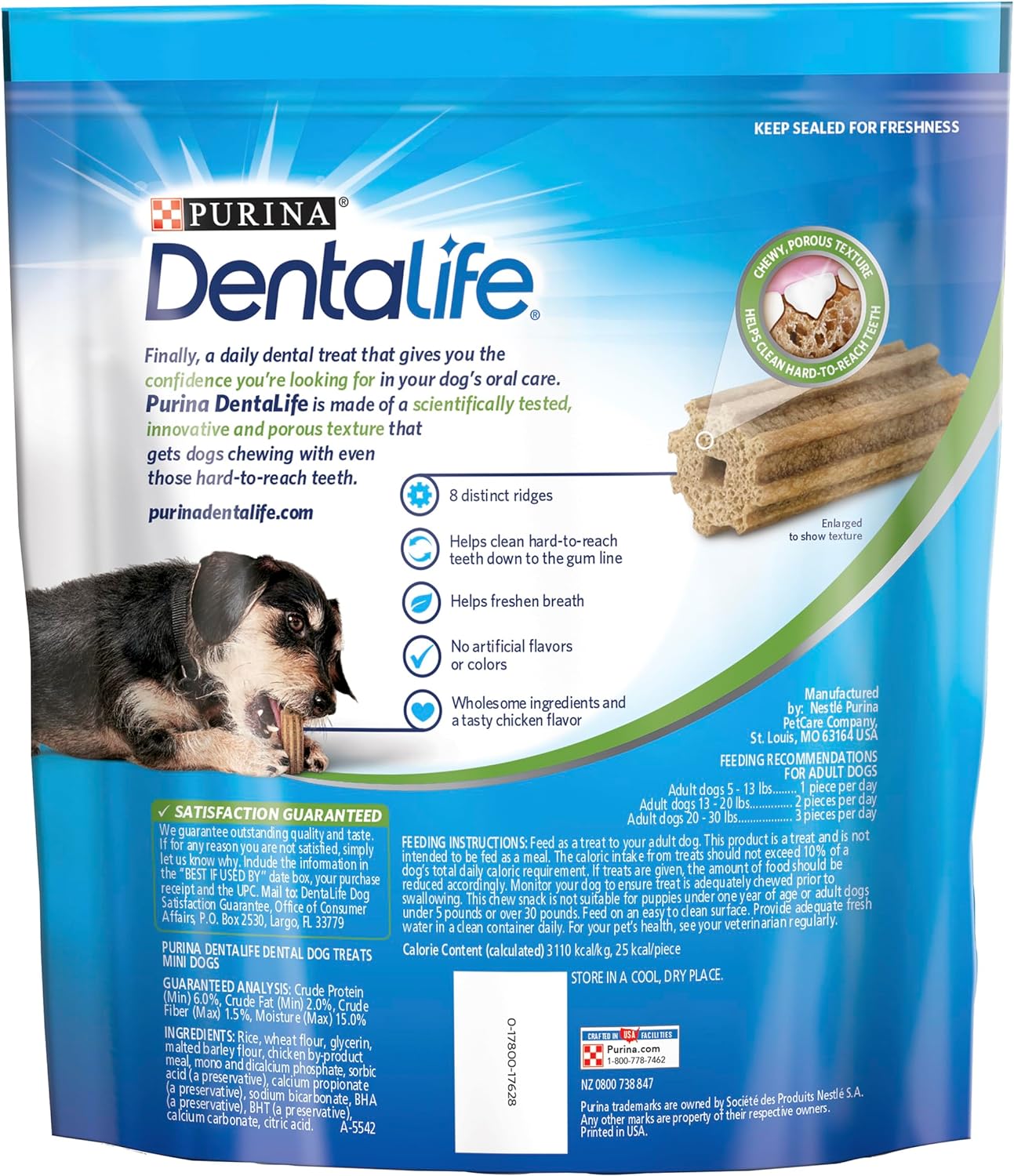 Uniites™ Dentalife DentaLife Made in USA Facilities Toy Breed Dog Dental Chews, Daily Mini - 58 ct. Pouch $9.91