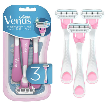 Uniites™ Gillette Venus Sensitive Women's Disposable Razors - Single Package of 3 Razors $6.91