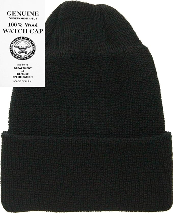 Uniites™ Warm Winter Watch Cap 100% Wool Beanie Made in USA to Military Specifications $12.91