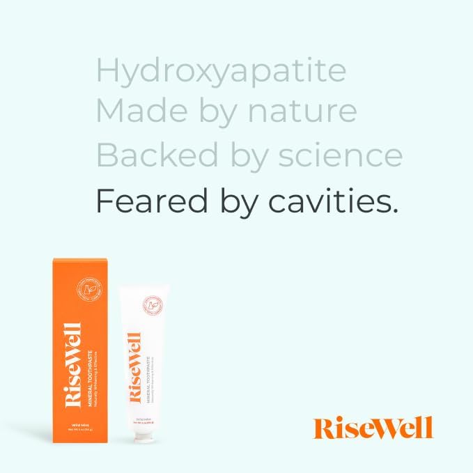 Uniites™ RiseWell Natural Hydroxyapatite Toothpaste - Fluoride-Free, Remineralizing, Sensitive Teeth, Whitening, SLS-Free - Dentist Formulated - Wild Mint, 4 oz - $16.91