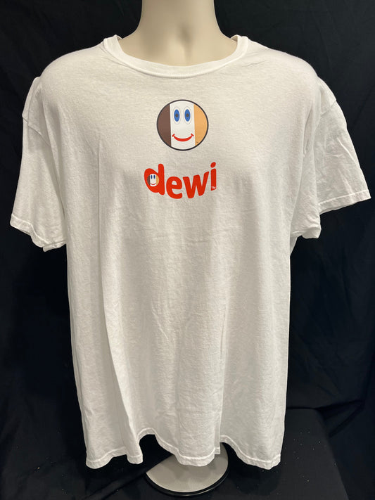 Uniites™, dewi Brand Logo, White, T-Shirt, XL, $9.91