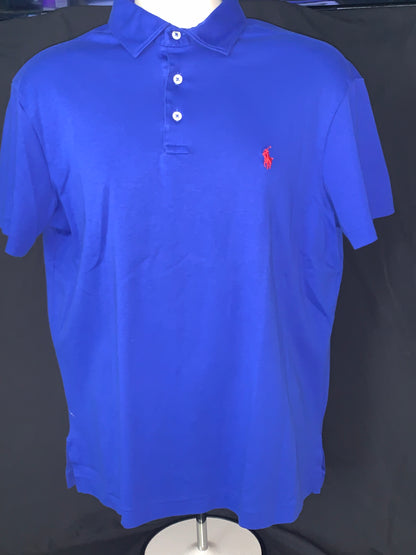 UniitesMarketplace.com™, Polo Brand, Mens Like New Golf Shirt, Blue, Large, $19.91