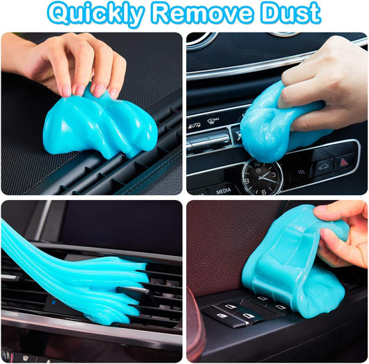 Uniites™, PULIDIKI Car Cleaning Gel Kit Universal Detailing Automotive Dust Car Crevice Cleaner Slime Auto Air Vent Interior Detail Removal for Car Putty Cleaning Keyboard Cleaner Car Accessories Blue, $6.91