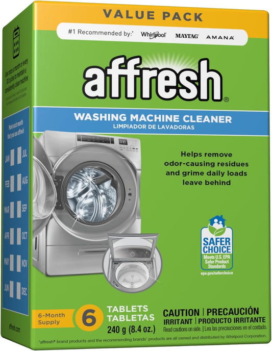 Uniites™,  Affresh Washing Machine Cleaner, 6 Month Supply, Cleans Front Load and Top Load Washers, Including HE,  $9.91