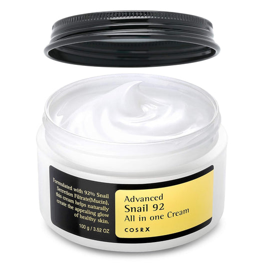 Uniites™, COSRX Snail Mucin 92% Moisturizer 3.52oz/ 100g, Daily Repair Face Gel Cream for Dry, Sensitive Skin, Not Tested on Animals, No Parabens, No Sulfates, No Phthalates, Korean Skincare,  $14.91