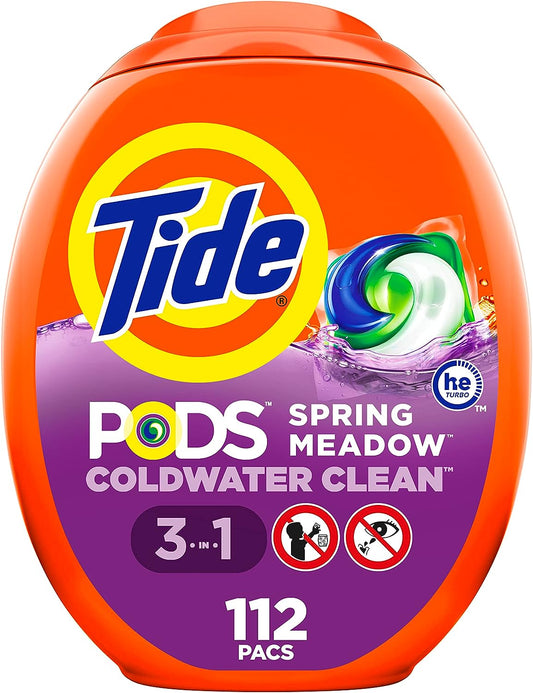 UniitesMarketplace.com™ Tide PODS Laundry Detergent Soap Pods, Spring Meadow Scent, 112 count,  $25.91